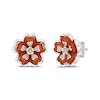 Thumbnail Image 0 of Disney Treasures Encanto Red Onyx & Diamond Accent Earrings Sterling Silver & 10K Yellow Gold