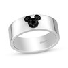 Thumbnail Image 1 of Men's Disney Treasures Mickey Mouse Black Onyx & Diamond Accent Ring Sterling Silver
