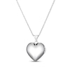 Thumbnail Image 2 of Heart-Shaped Black Agate Locket Sterling Silver 18"