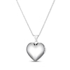 Thumbnail Image 3 of Heart-Shaped Black Agate Locket Sterling Silver 18&quot;