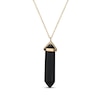 Thumbnail Image 1 of Hexagon-Cut Agate Necklace 10K Yellow Gold 18&quot;
