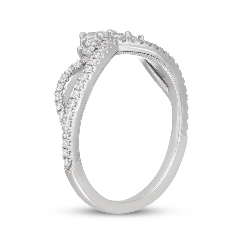 Main Image 2 of Neil Lane Pear-Shaped Diamond Anniversary Ring 3/8 ct tw 14K White Gold