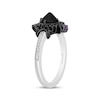 Thumbnail Image 2 of Disney Treasures Hocus Pocus Black Onyx, Diamond & Amethyst Moon Ring 1/6 ct tw Sterling Silver