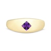 Thumbnail Image 3 of Square-Cut Amethyst Dome Ring 10K Yellow Gold