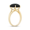 Thumbnail Image 1 of Oval-Cut Black Onyx Ring 10K Yellow Gold