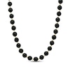 Thumbnail Image 1 of Black Onyx Bead Necklace 14K Yellow Gold 17&quot;