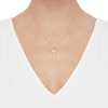 Thumbnail Image 2 of Angel Wings Heart Necklace 14K Yellow Gold 18&quot;