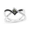 Thumbnail Image 0 of Star Wars Luke Skywalker Chrome Diopside, Black & White Diamond Ring 1/5 ct tw Sterling Silver