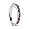 Thumbnail Image 1 of Star Wars Red Lightsaber Black Diamond Accent & Garnet Ring Sterling Silver