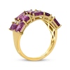 Thumbnail Image 3 of Le Vian Venetian Mosaic Octagon-Cut Rhodolite Garnet Ring 1/5 ct tw Diamonds 14K Honey Gold