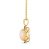 Thumbnail Image 2 of Le Vian Cushion-Cut Opal Necklace 1/3 ct tw Diamonds 14K Honey Gold 19&quot;