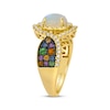 Thumbnail Image 2 of Le Vian Oval-Cut Opal & Multi-Gemstone Ring 1/2 ct tw Diamonds 14K Honey Gold