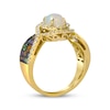 Thumbnail Image 3 of Le Vian Oval-Cut Opal & Multi-Gemstone Ring 1/2 ct tw Diamonds 14K Honey Gold