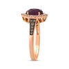 Thumbnail Image 2 of Le Vian Oval-Cut Rhodolite Garnet Ring 1/3 ct tw Diamonds 14K Strawberry Gold