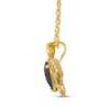 Thumbnail Image 2 of Le Vian Garden Party Pear-Shaped Chocolate Quartz Turtle Necklace 1/10 ct tw 14K Honey Gold 19&quot;