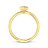 Thumbnail Image 3 of Now + Forever Round-Cut Diamond Hexagon Frame Solitaire Engagement Ring 1/3 ct tw 14K Yellow Gold (I/I2)
