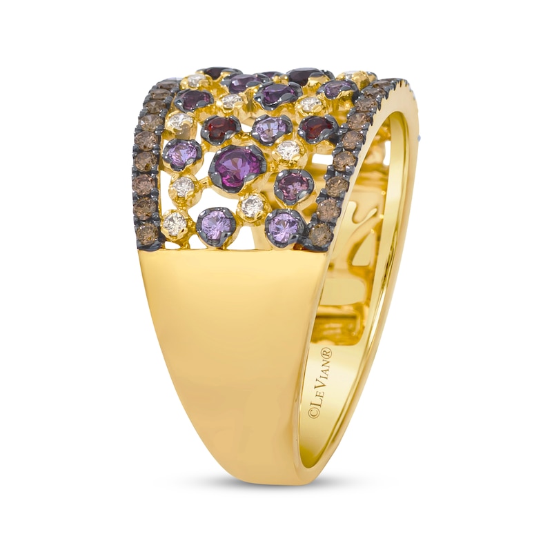 Main Image 2 of Le Vian Multi-Stone Scatter Ring 1/3 ct tw Diamonds 14K Honey Gold