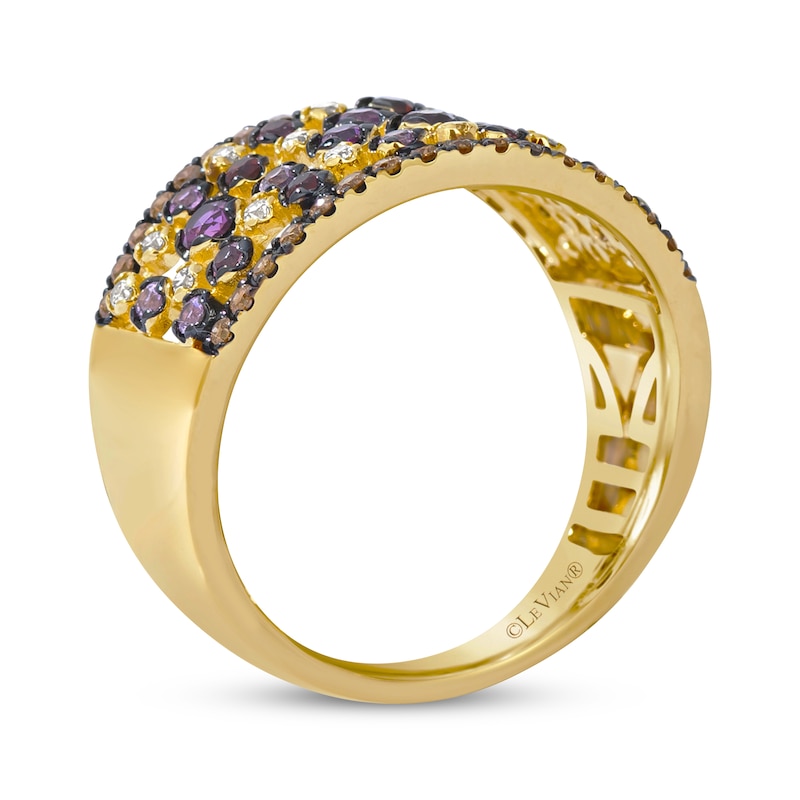 Main Image 3 of Le Vian Multi-Stone Scatter Ring 1/3 ct tw Diamonds 14K Honey Gold