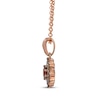 Thumbnail Image 2 of Le Vian Chocolate Sunflower Collection Garnet Necklace 5/8 ct tw Diamonds 14K Strawberry Gold 19&quot;