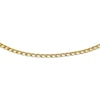 Thumbnail Image 1 of Diamond-Cut Flat Curb Chain Necklace 5mm Solid 14K Yellow Gold 20&quot;