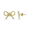 Thumbnail Image 3 of Bow Stud Earrings 10K Yellow Gold