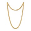 Thumbnail Image 2 of Diamond-Cut Curb Chain Necklace 7.1mm Solid 10K Yellow Gold 24&quot;
