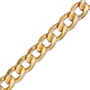 Thumbnail Image 3 of Diamond-Cut Curb Chain Necklace 7.1mm Solid 10K Yellow Gold 24&quot;