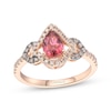 Thumbnail Image 1 of Le Vian Pear-Shaped Pink Tourmaline Ring 3/8 ct tw Diamonds 14K Strawberry Gold