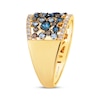 Thumbnail Image 2 of Le Vian Blue Topaz & Diamond Scatter Ring 3/8 ct tw 14K Honey Gold