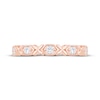 Thumbnail Image 3 of Now + Forever Diamond Flower Anniversary Ring 1/5 ct tw 10K Rose Gold