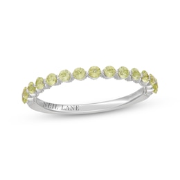 Neil Lane Peridot Anniversary Ring 14K White Gold