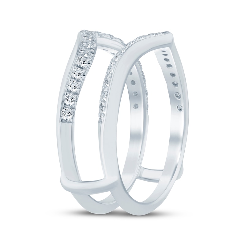 Main Image 2 of Now + Forever Diamond Chevron Enhancer Ring 1/2 ct tw 14K White Gold