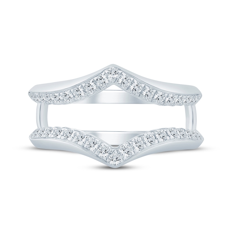 Main Image 3 of Now + Forever Diamond Chevron Enhancer Ring 1/2 ct tw 14K White Gold