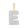 Thumbnail Image 1 of Diamond Puff Letter E Initial Charm 1/3 ct tw 10K Yellow Gold