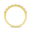 Thumbnail Image 4 of Now + Forever Baguette & Round-Cut Diamond Anniversary Ring 1/2 ct tw 14K Yellow Gold