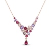 Thumbnail Image 1 of Le Vian Pretty in Pink Amethyst, Pink Tourmaline & Morganite Necklace 1/8 ct tw Diamonds 14K Strawberry Gold 19&quot;