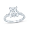 Thumbnail Image 1 of Monique Lhuillier Bliss Radiant-Cut Lab-Grown Diamond Engagement Ring 3-3/8 ct tw 18K White Gold