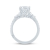 Thumbnail Image 3 of Monique Lhuillier Bliss Radiant-Cut Lab-Grown Diamond Engagement Ring 3-3/8 ct tw 18K White Gold