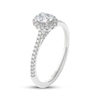 Thumbnail Image 2 of THE LEO Prisma Diamond Oval-Cut Halo Engagement Ring 1/2 ct tw 14K White Gold