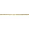 Thumbnail Image 2 of 2.4mm Diamond-Cut Glitter Rope Chain Necklace Solid 14K Yellow Gold 18"