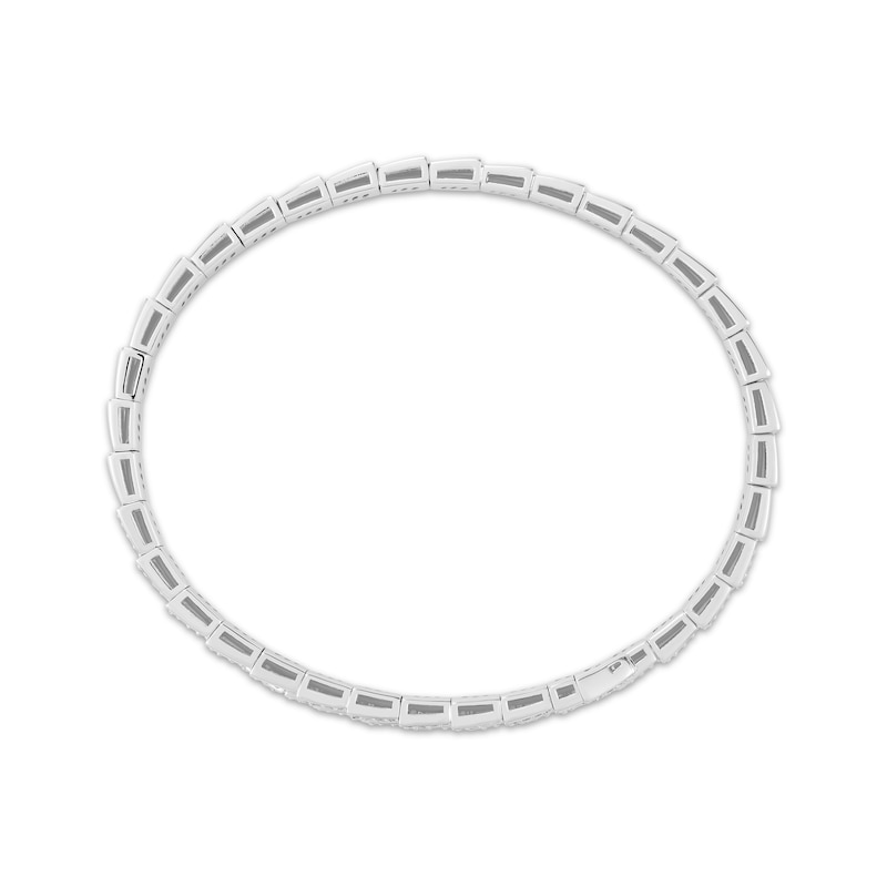 Main Image 2 of Diamond Bypass Flex Bracelet 1-1/4 ct tw 10K White Gold 7&quot;