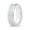 Thumbnail Image 2 of Now + Forever Men's Diamond Brushed Finish Wedding Band 1/2 ct tw 10K White Gold