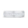 Thumbnail Image 3 of Now + Forever Men's Diamond Brushed Finish Wedding Band 1/2 ct tw 10K White Gold