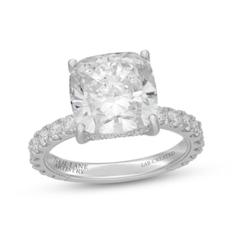 Neil Lane Artistry Cushion-Cut Lab-Grown Diamond Hidden Halo Engagement Ring 7 ct tw 14K White Gold