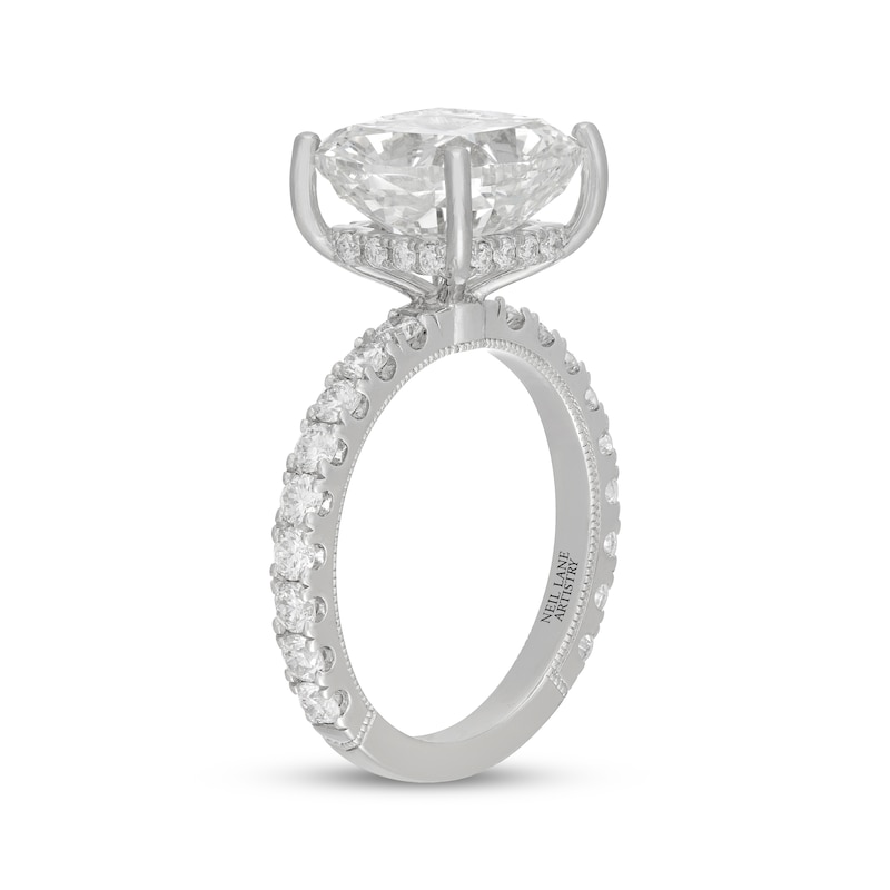 Main Image 2 of Neil Lane Artistry Cushion-Cut Lab-Grown Diamond Hidden Halo Engagement Ring 7 ct tw 14K White Gold
