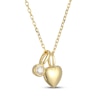 Thumbnail Image 2 of KAY x Rocksbox Lab-Grown Diamond & Puff Heart Charm Necklace 1/15 ct tw 24K Yellow Gold Vermeil Sterling Silver 19"
