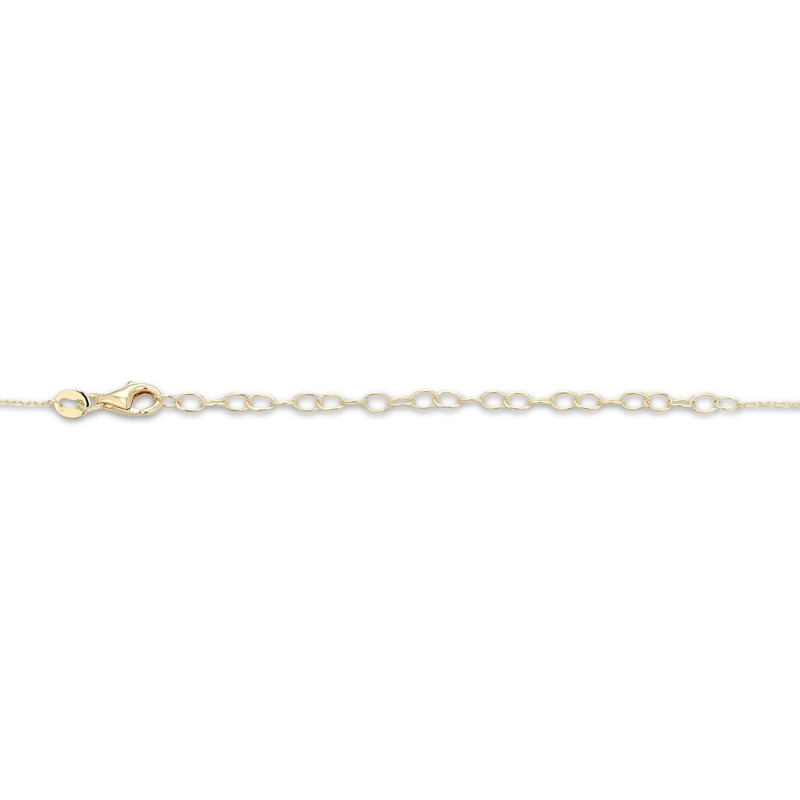 Main Image 4 of KAY x Rocksbox Lab-Grown Diamond & Puff Heart Charm Necklace 1/15 ct tw 24K Yellow Gold Vermeil Sterling Silver 19"