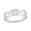 Thumbnail Image 1 of Now + Forever Men's Diamond Wedding Band 1/5 ct tw 10K White Gold