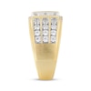 Thumbnail Image 2 of Men's Diamond Three-Row Ring 2 ct tw 10K Yellow Gold
