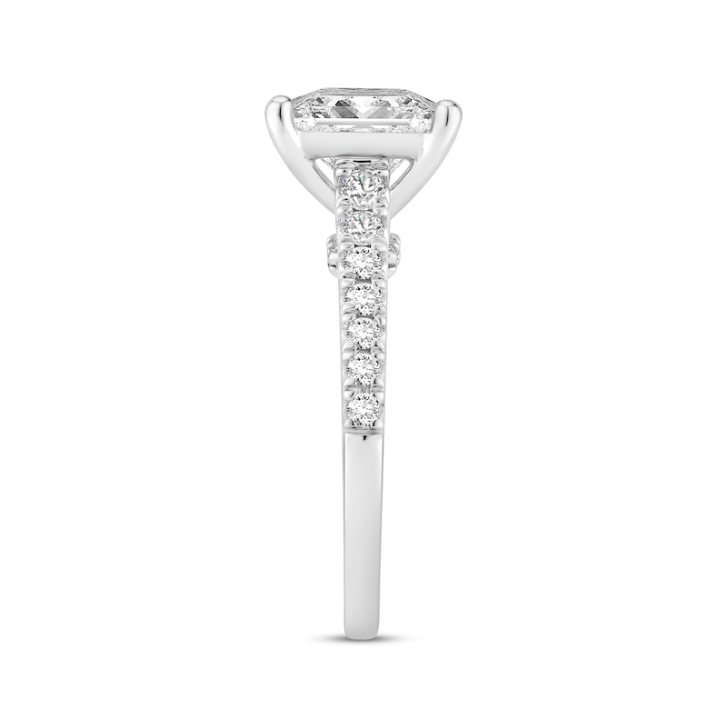 Main Image 2 of Now + Forever Lab-Grown Diamonds Princess-Cut Engagement Ring 3-1/2 ct tw Platinum